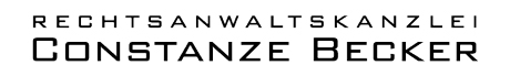 Rechtsanwaltskanzlei Constanze Becker, München. Logo